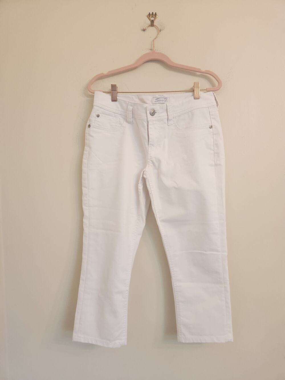 Seven White Crop Jeans Womens 6